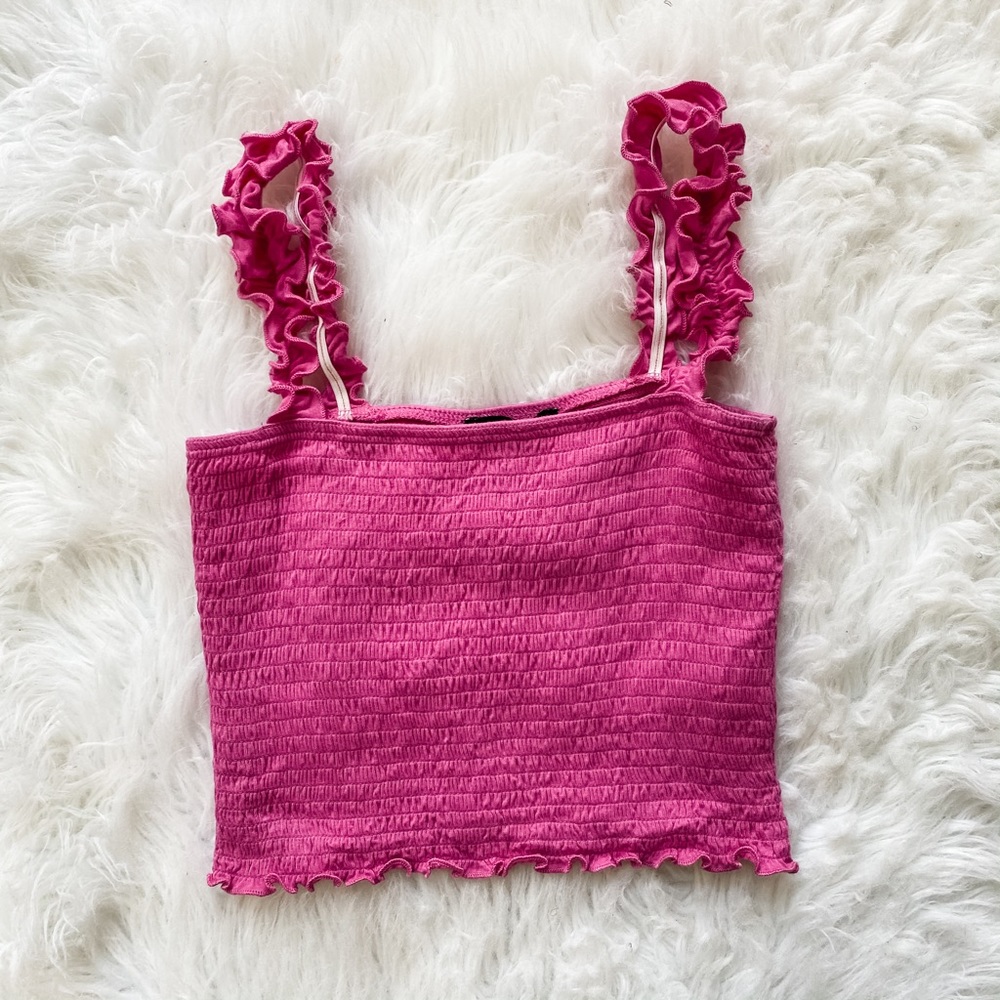 Forever21 Pink Crop Tank
